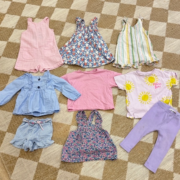 Zara Other - BUNDLE Zara Kids toddler baby girl top dress ruffle floral romper tee Tshirt